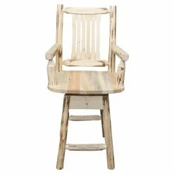 Deals 🛒 Counter Height Stools Montana Woodworks Montana 24 In. Swivel Captains Counter Stool 🌟
