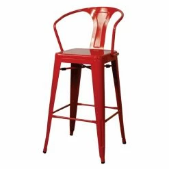 Flash Sale 💯 Counter Height Stools New Pacific Direct Inc Metropolis 26 In. Metal Seat Counter Stool With Arms - Set Of 4 😀