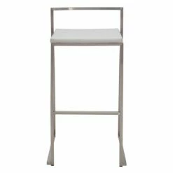 Promo ✨ Counter Height Stools Nuevo 25.5 In. Genoa Counter Stool - Set Of 2 - Black 🤩