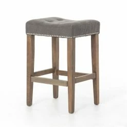 Best deal 🎁 Counter Height Stools C2A French Nailhead Belham Tufted 26 In. Counter Height Stool 😀