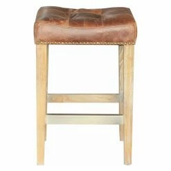 Hot Sale ✨ Counter Height Stools C2A French Nailhead Trim Elevate Leather 26 In. Counter Stool 😉