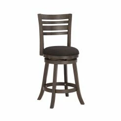 Best deal 🤩 Counter Height Stools Powell Tegan 24 In. Upholstered Counter Stool - Gray ✔️