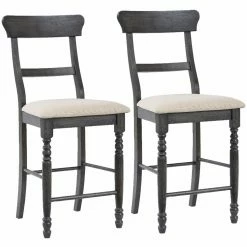 Buy 🎉 Counter Height Stools Progressive Furniture Muse Ladder Back Counter Height Dining Chair - Set Of 2 👏