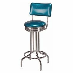 Best Sale 😉 Counter Height Stools Regal Retro Soda Fountain 26 In. Retro Metal Counter Stool 🌟