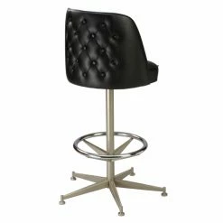 Budget 👍 Counter Height Stools Regal Bucket Seat Button Tufted 26 In. Cone Metal Counter Stool ❤️