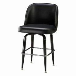 Deals 💯 Counter Height Stools Regal Bucket Seat Large 26 In. Square Frame Black Metal Counter Stool 💯