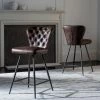 Best Sale 🎁 Counter Height Stools Safavieh Ashby 25.9 In. Leather Tufted Swivel Counter Stool - Set Of 2 ✔️