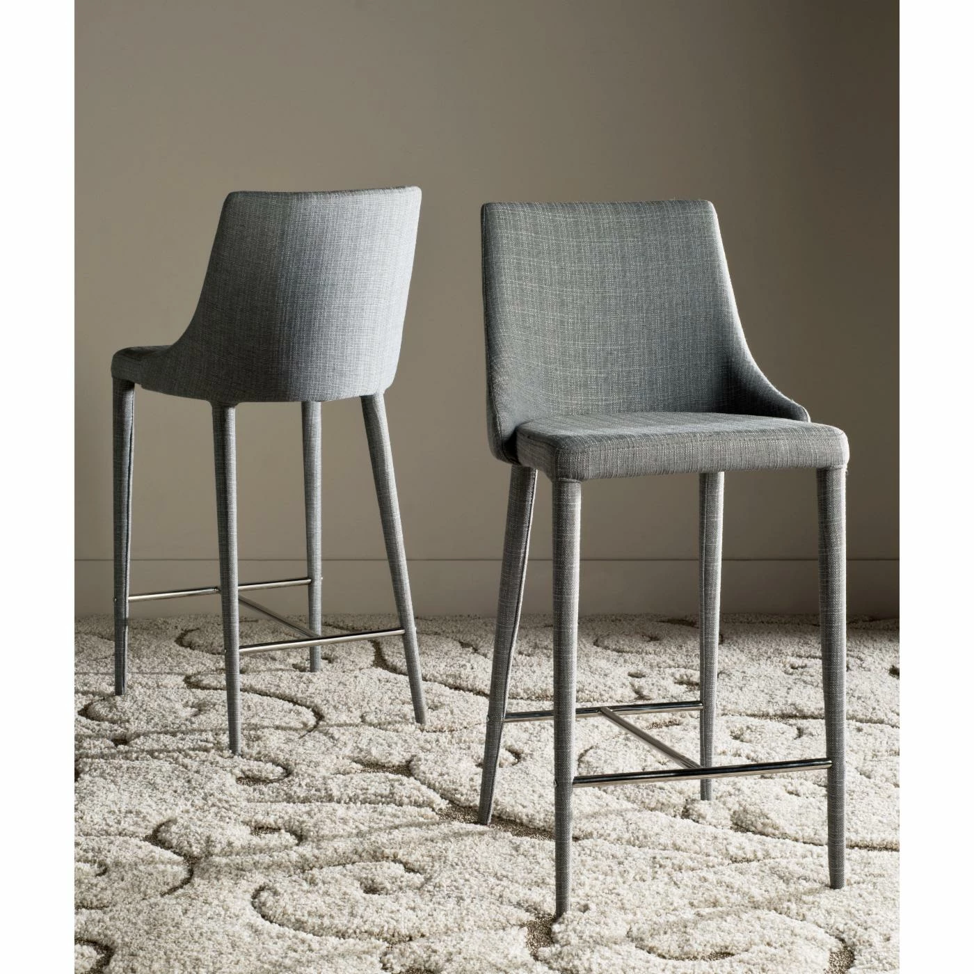 Cheap βοΈ Counter Height Stools Safavieh π Summerset 26 In. Fabric Counter Stool - Set Of 2 β