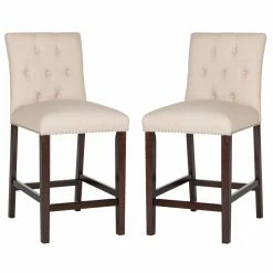 Promo 🌟 Counter Height Stools Safavieh Norah 27.5 In. Counter Stool - Set Of 2 ❤️