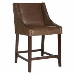 Best reviews of 🥰 Counter Height Stools Safavieh Dylan 25.5 In. Leather Counter Stool 😀