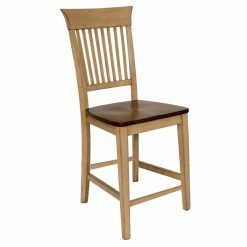 Promo ⌛ Counter Height Stools Sunset Trading Brookdale Fancy Slat Counter Stool - Set Of 2 🥰