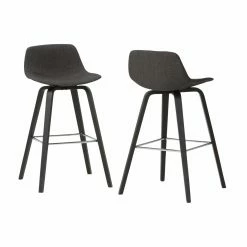 Top 10 💯 Counter Height Stools HN Home Moneo Mid-Century Modern 26 In. Bentwood Counter Height Stool - Set Of 2 😍