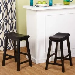 Budget ✨ All Other Brands Counter Height Stools 24 In. Belfast Saddle Counter Stool - Set Of 2 😉