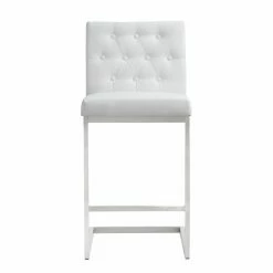 Best reviews of ❤️ Counter Height Stools TOV Furniture Helsinki Stainless Steel Counter Stool - Set Of 2 🎁