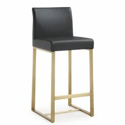 Hot Sale 😍 Counter Height Stools TOV Furniture Denmark Gold Steel Counter Stool - Set Of 2 🔔