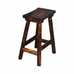 Deals 😍 Counter Height Stools Leigh Country Char-log Saddle Stool ✔️