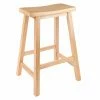 Best deal 🛒 Counter Height Stools Winsome 24-Inch RTA Single Saddle Seat Counter Stool - Beechwood ⌛