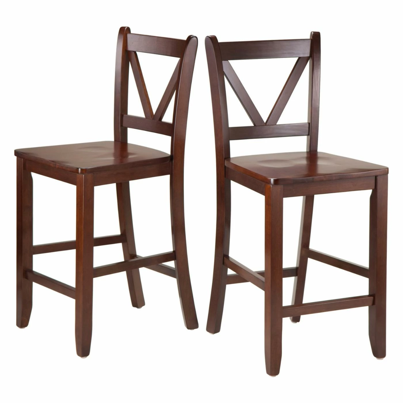 Cheap π€© Counter Height Stools Winsome Victor V-Back 24 In. Counter Height Dining Stools - Set Of 2 π