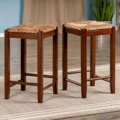 Buy 🌟 Counter Height Stools Winsome Trading Kaden 24 In. Counter Stool - Set Of 2 🧨