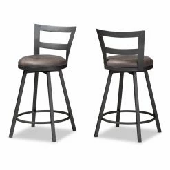 Wholesale 🎁 Counter Height Stools Baxton Studio Arjean 26 In. Counter Stool - Set Of 2 🔔