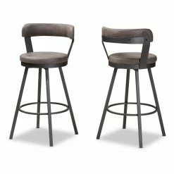 Wholesale 😀 Counter Height Stools Baxton Studio Arcene 26 In. Counter Stool - Set Of 2 🥰