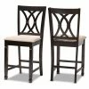 Buy 🥰 Counter Height Stools Baxton Studio Reneau 25 In. Upholstered Counter Height Chair - Set Of 2 😉