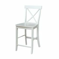 Discount 🛒 Counter Height Stools International Concepts X-Back Counter Height Stool 🛒