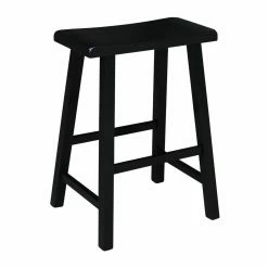 Promo 🧨 Counter Height Stools International Concepts Baileyton Counter Height Backless Saddle Seat Stool 🔥