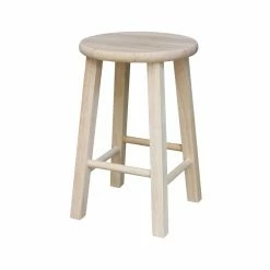 Top 10 🛒 Counter Height Stools International Concepts Unfinished Utility Round Dining Stool 😉