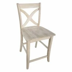 Top 10 ❤️ Counter Height Stools International Concepts Vinyard Unfinished Counter Stool 🛒