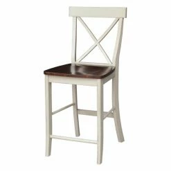 Best Sale 💯 Counter Height Stools International Concepts X-Back Counter Stool 😀