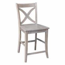 Outlet 🌟 Counter Height Stools International Concepts Cosmo X-Back Counter Stool 🔥