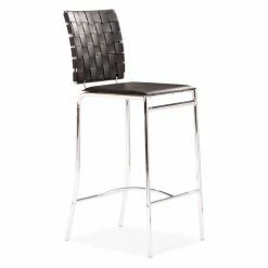 New 🎉 Counter Height Stools Zuo Modern Criss Cross Counter Chair - Set Of 2 🔔