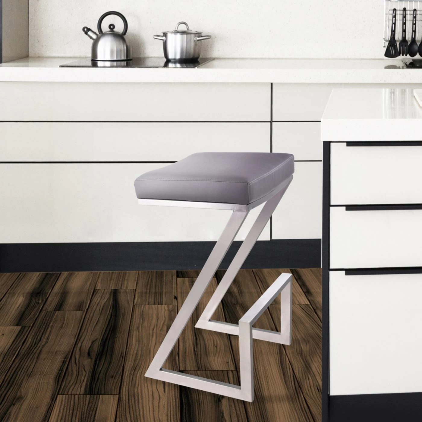 Wholesale π₯ Counter Height Stools Armen Living Atlantis 26 In. Backless Counter Stool π₯° - Image 5