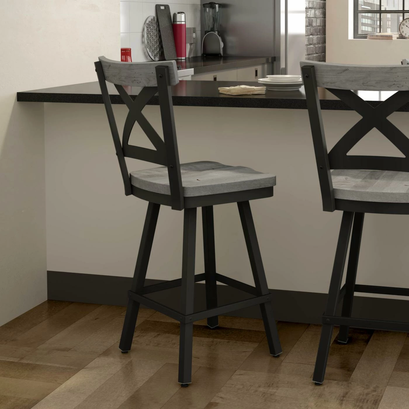 Best reviews of β Counter Height Stools Amisco Jasper 25 In. Swivel Counter Stool π - Image 5