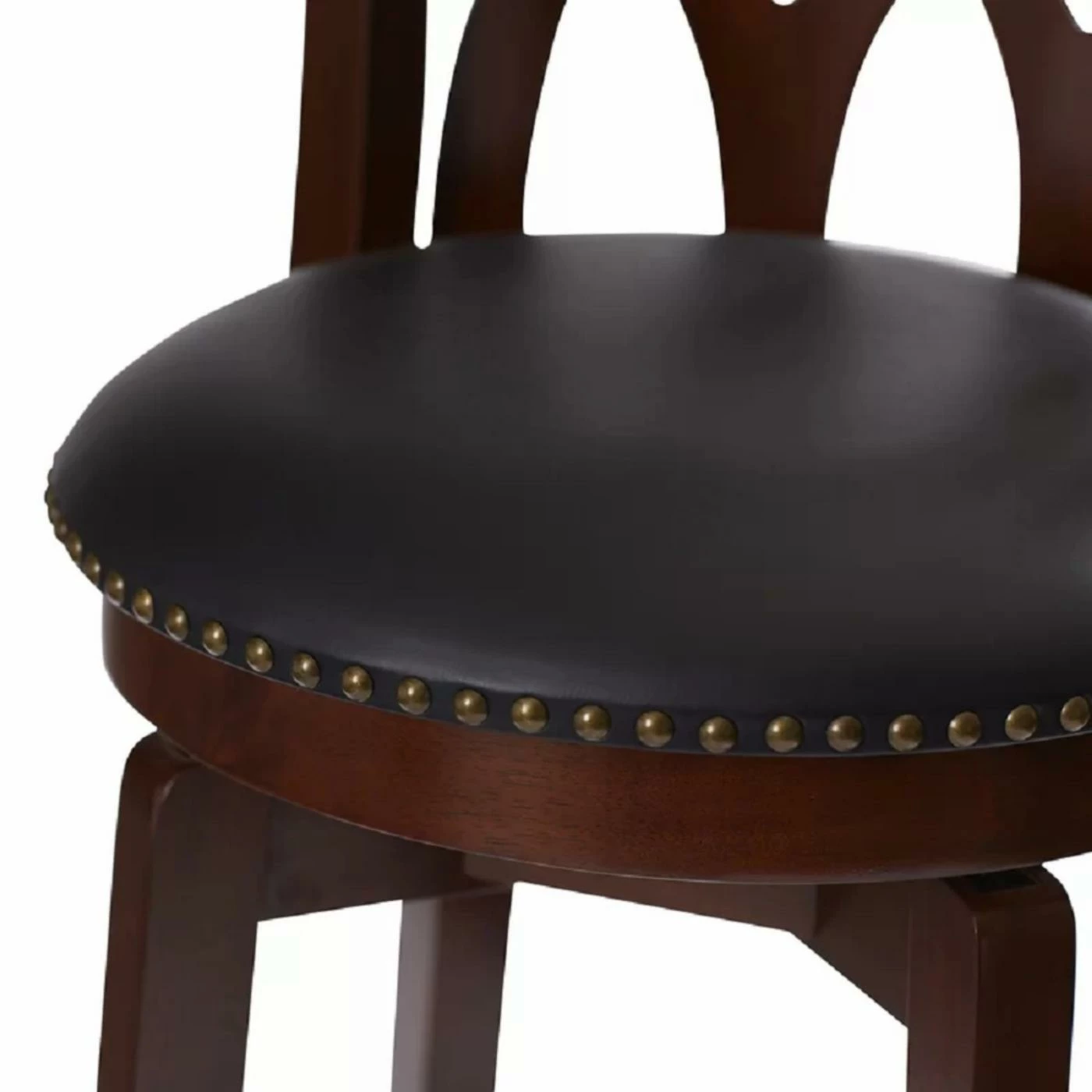 Best Pirce π Counter Height Stools Boraam Cathedral 24 In. Swivel Counter Stool - Dark Cherry π - Image 5