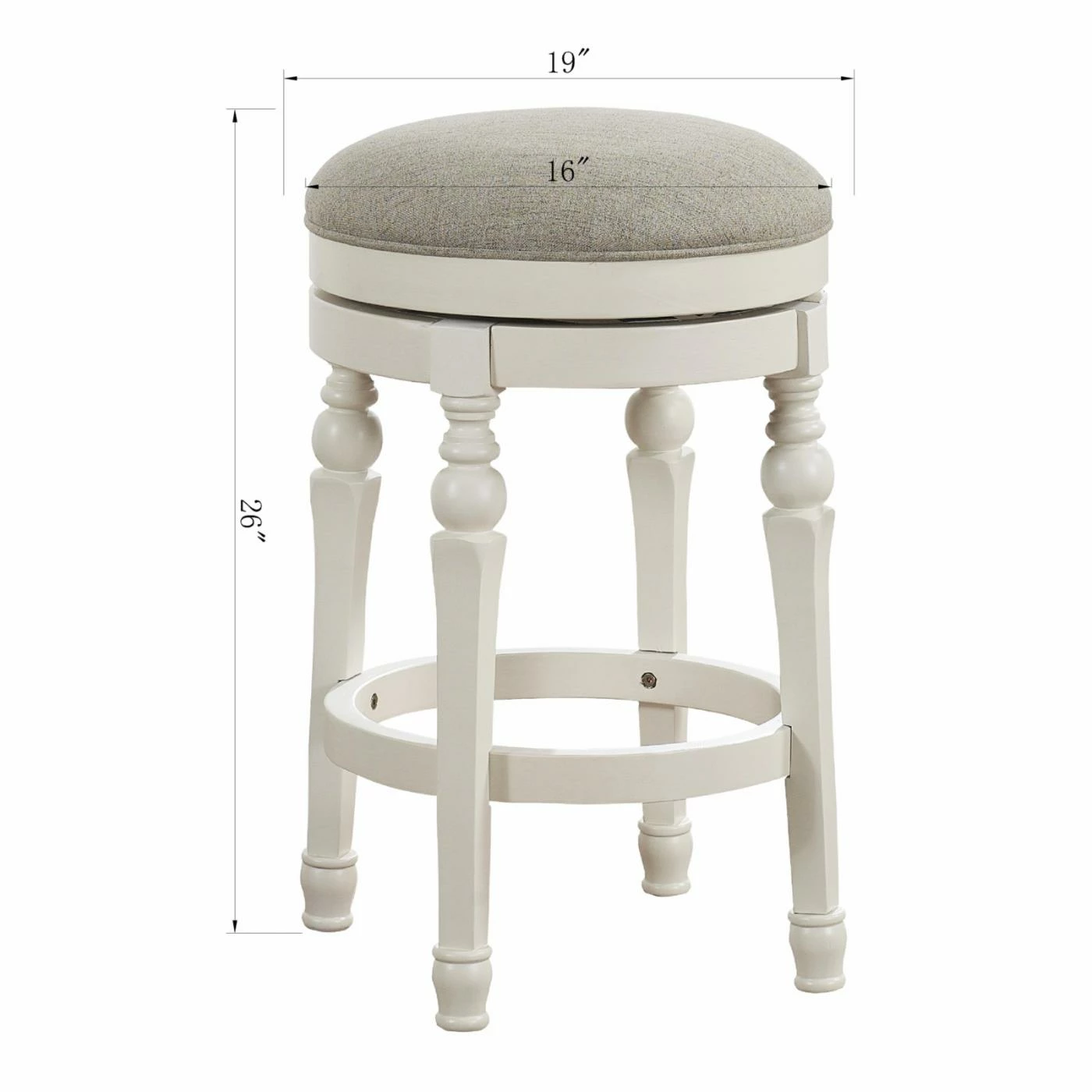 Promo βοΈ Counter Height Stools Comfort Pointe Colebrook 26 In. Backless Counter Stool π - Image 5