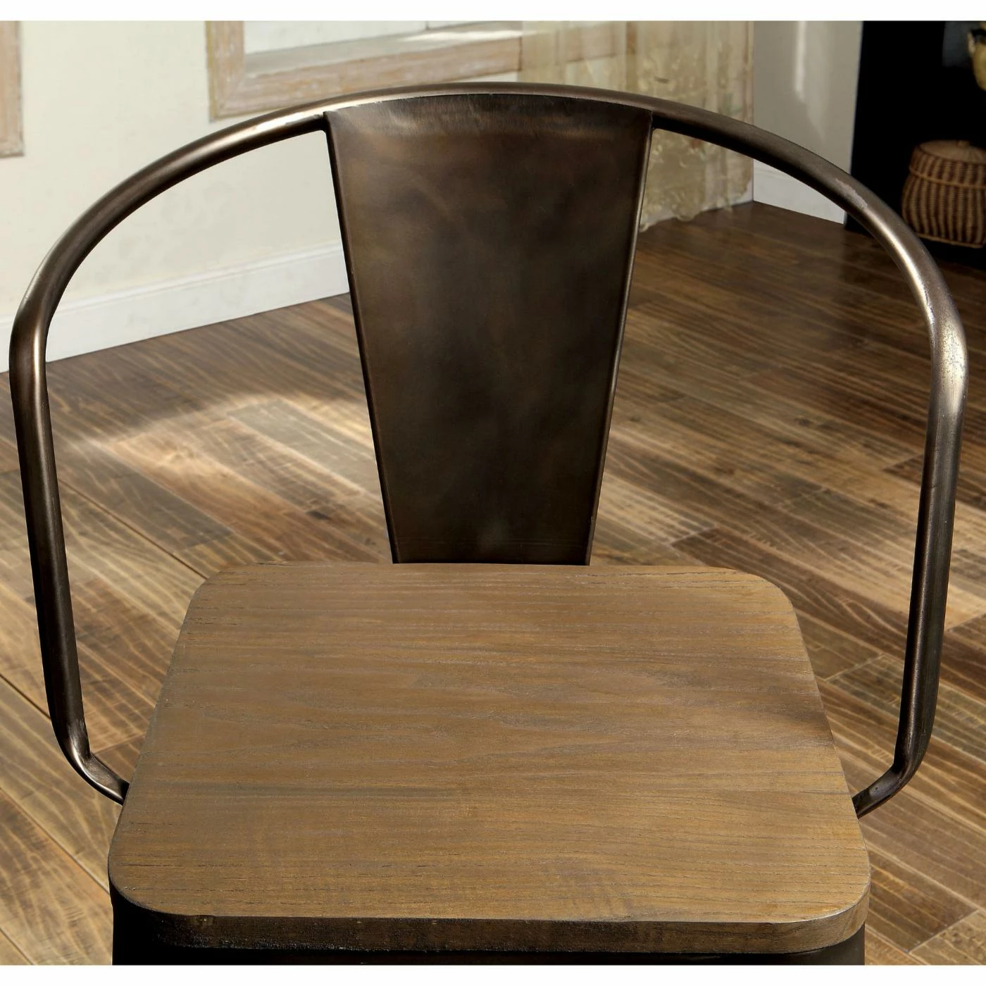 Best Sale π Counter Height Stools Furniture Of America Olmsted Counter Height Metal Framed Dining Chairs - Set Of 2 π - Image 5