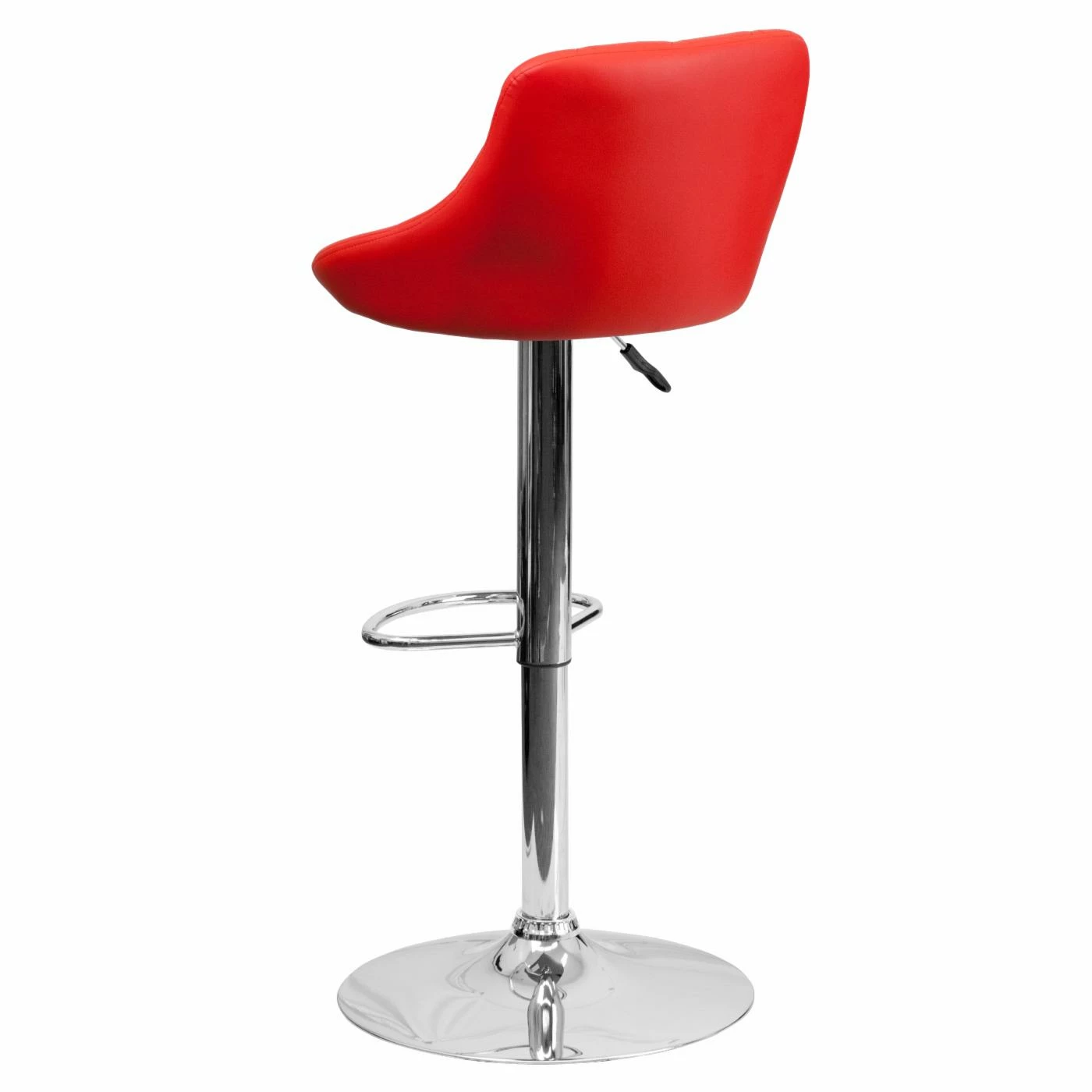 Best Sale π₯° Counter Height Stools Flash Furniture Contemporary Bucket Seat Adjustable Bar Stool With Chrome Base π - Image 5