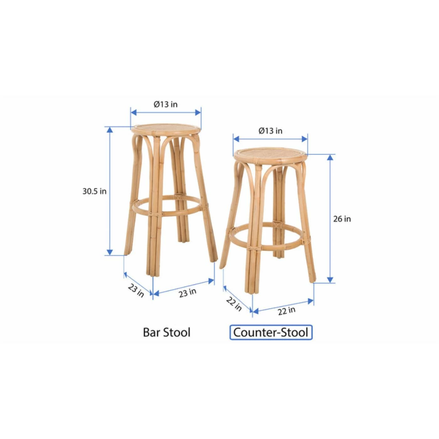 Cheap π Counter Height Stools KOUBOO Lattice 26 In. Backless Counter Stool β€οΈ - Image 5