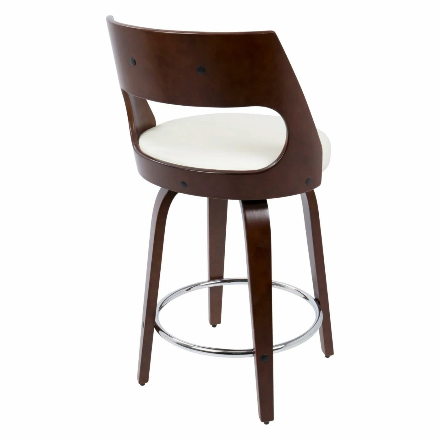 Coupon π Counter Height Stools LumiSource Cecina 24 In. Keyhole Swivel Counter Stool - Set Of 2 β€οΈ - Image 5