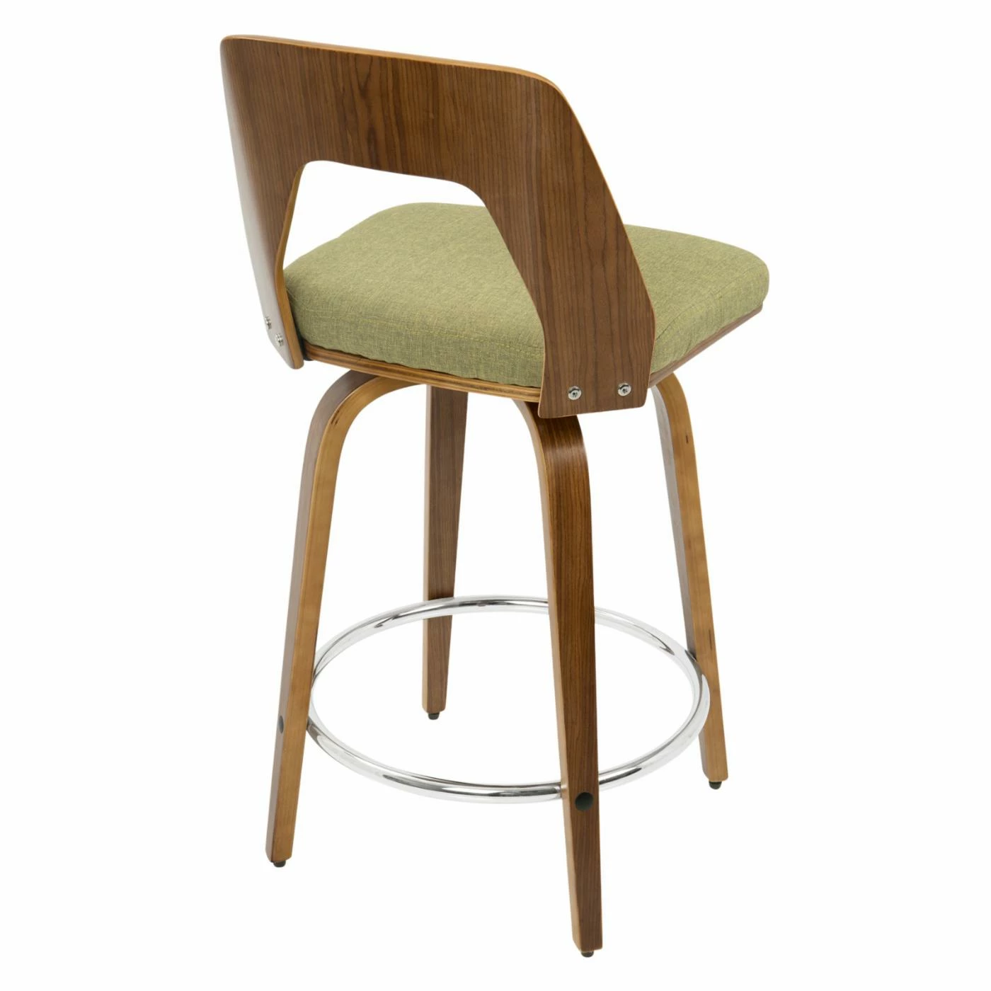 Coupon π Counter Height Stools LumiSource Trilogy 24 In. Keyhole Fabric Counter Stool - Set Of 2 π - Image 5